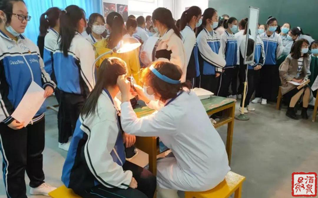 高考倒计时瓜州县1280名高考考生接受体检