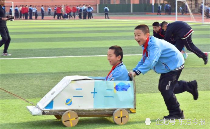 学生真会玩安阳中学生纸箱车大赛寓教于乐