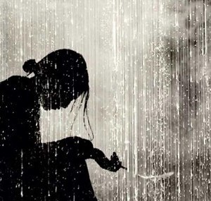 女生下雨天伤感图片图片