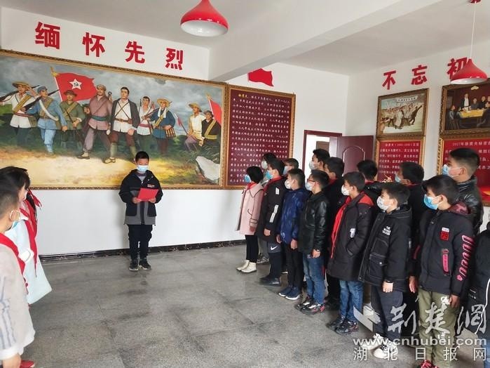 武汉市蔡甸区老龙小学开展祭扫英烈活动