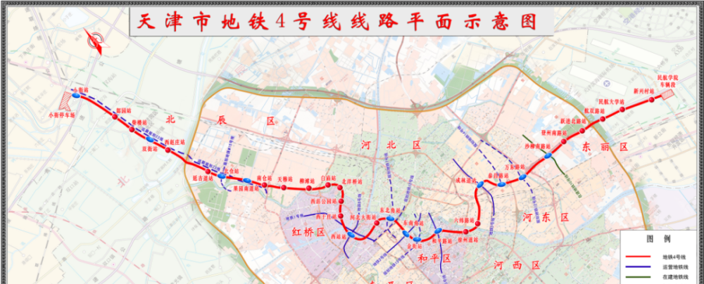 天津又一條地鐵開通時間定了,線路圖曝光_騰訊新聞