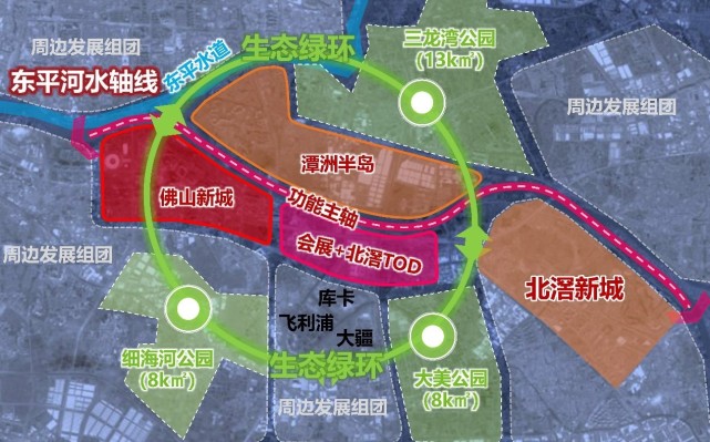 广佛大都会区扩容东平河两岸打造新城市中心