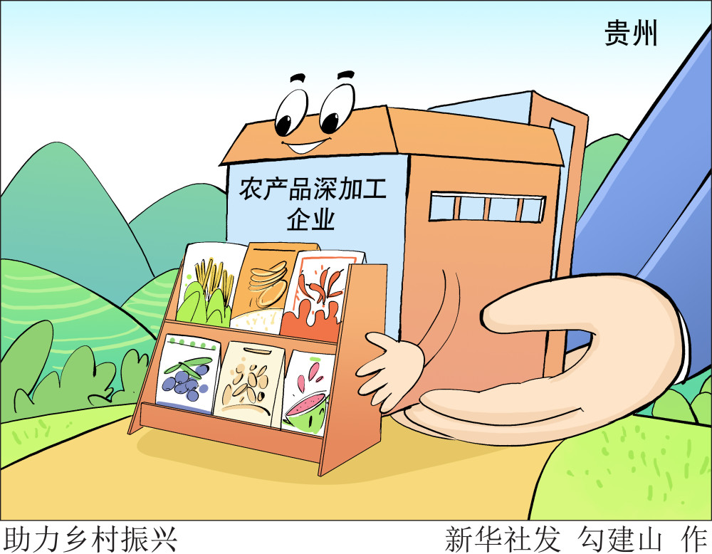 图表漫画乡村振兴助力乡村振兴