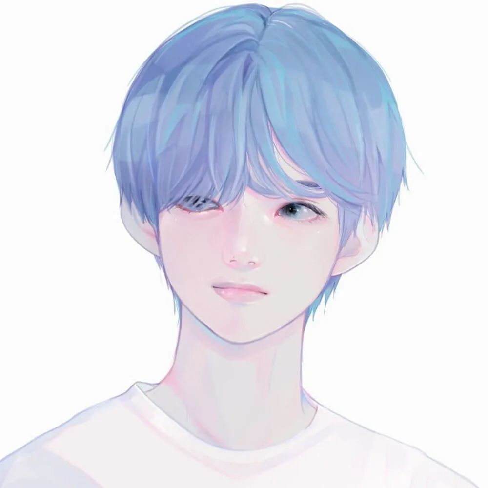 一组清爽的好看的动漫男生头像