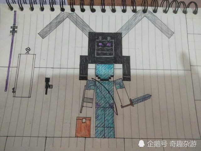 上课随便一画就是精品!|我的世界|末影龙|绝地求生