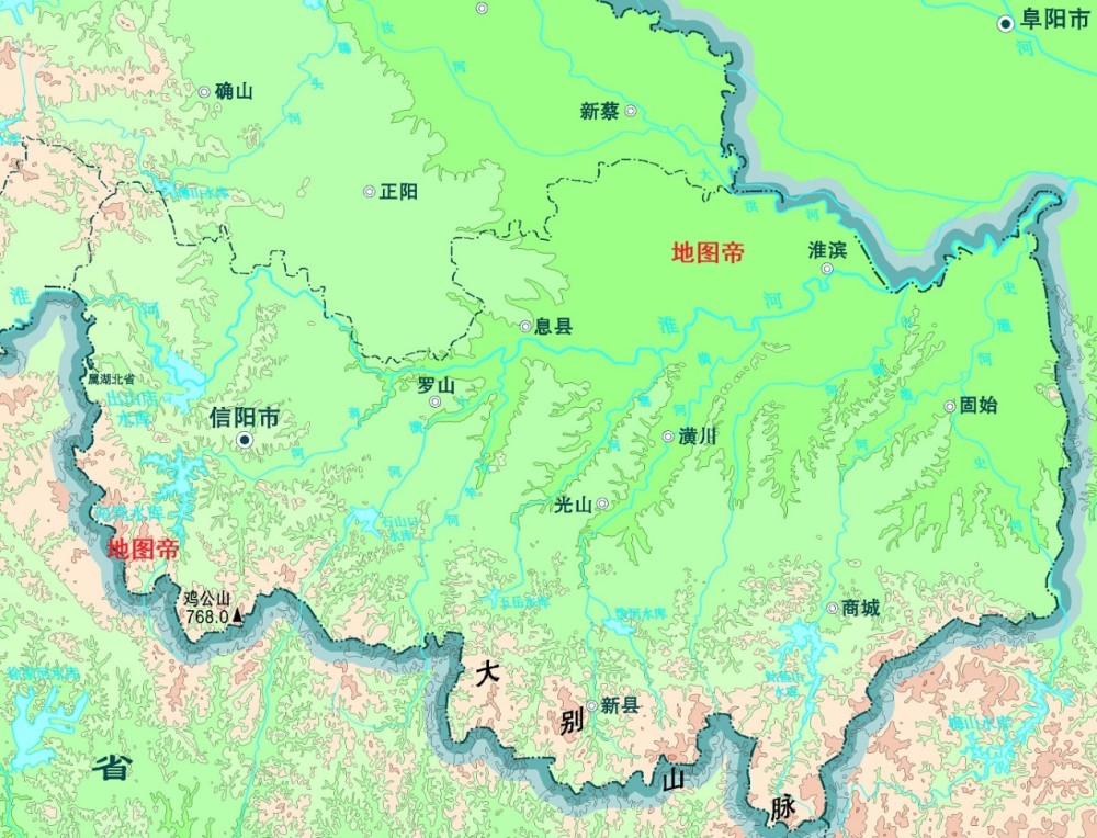 河南信陽地理位置有多重要為何不劃給湖北省