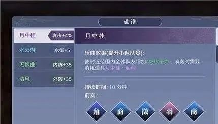 天涯明月刀手游曲谱大全风物志千秋曲收集攻略