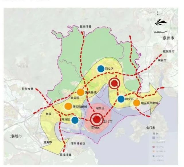 空間結構圖完善多層次軌道交通網絡體系,推進廈漳泉城際鐵路rl 線建設