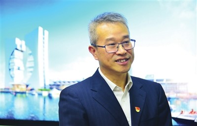 3月26日,翠亨新区党工委副书记,管委会主任郭卫华接受本报记者