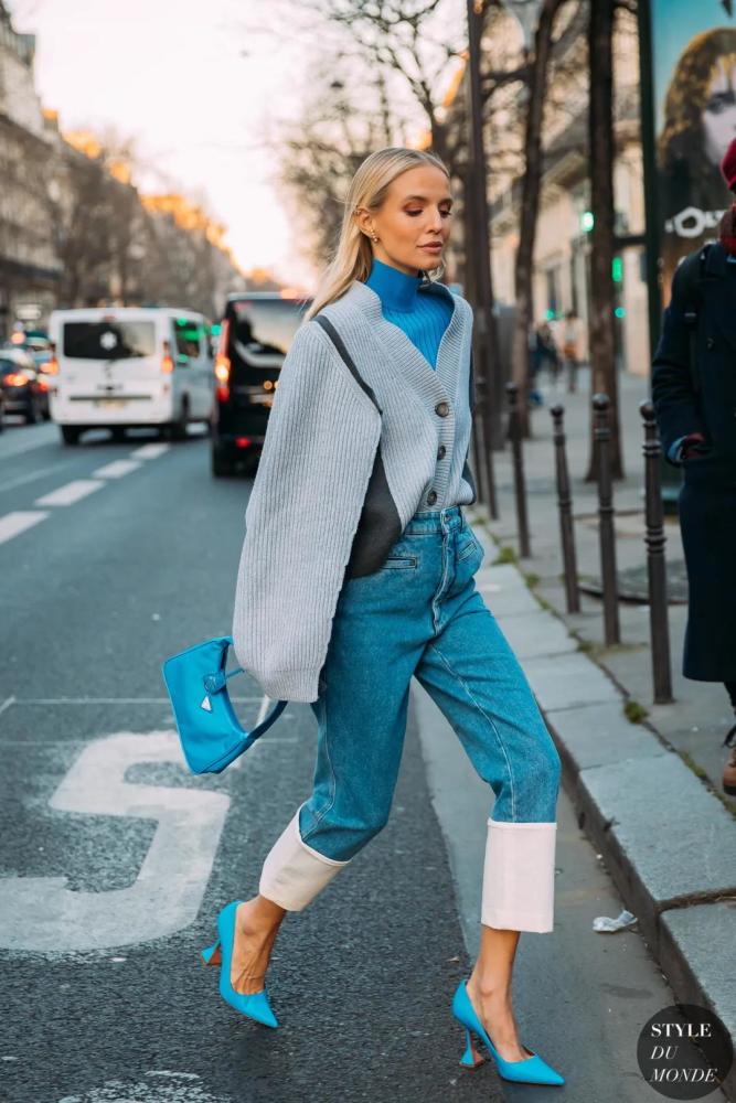 穿搭丨2021春夏穿上"奶奶衫 牛仔裤"的你,美炸了!