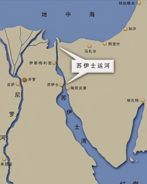 苏伊士运河堵船地图图片