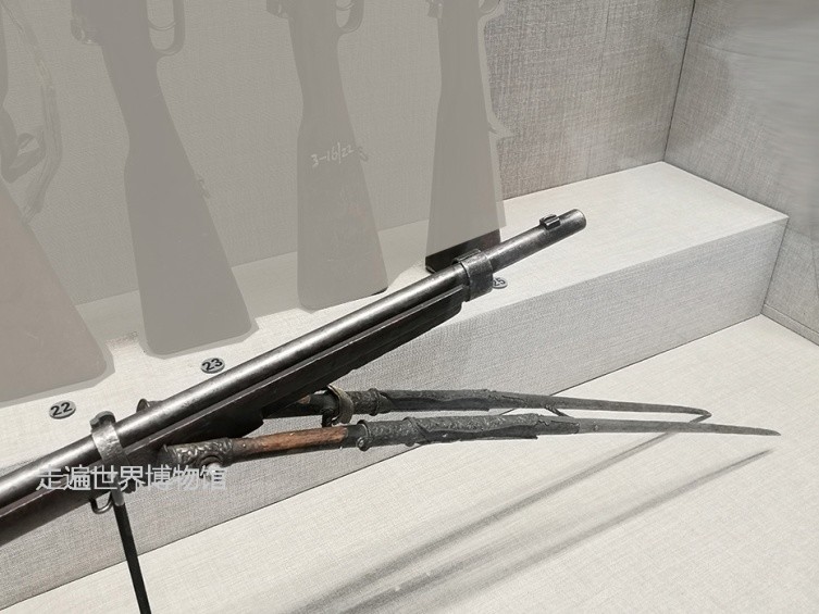 8毫米步枪(红箭头指).德国造毛瑟m1907式6.8毫米步枪局部细节.