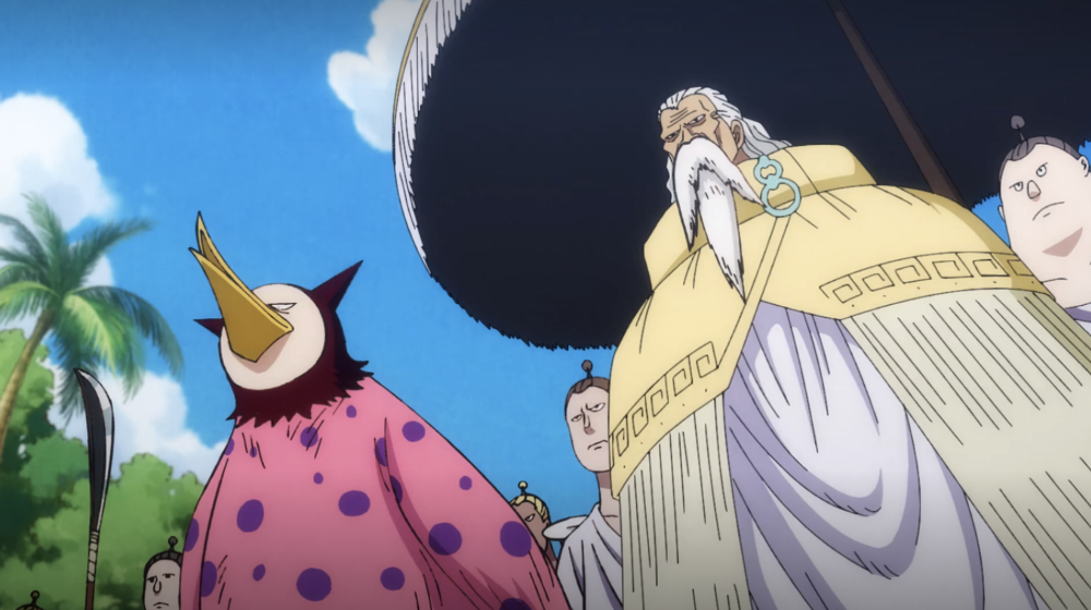 海贼王967集御田邀弗兰基上船罗杰追寻历史正文