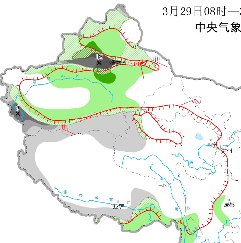 暴雪預警大面積雨雪來襲小雪中雪大雪暴雪小雨中雨將落在下列區域