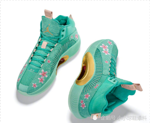 aj35代篮球鞋八村塁"樱花"配色来袭,球鞋就是要骚气一点才好!