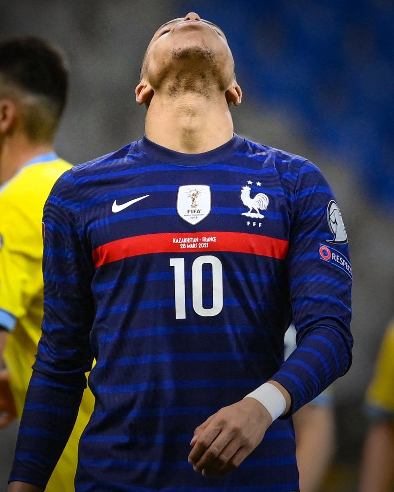 姆巴佩失点球法国20取世预赛首胜格列兹曼破出场纪录