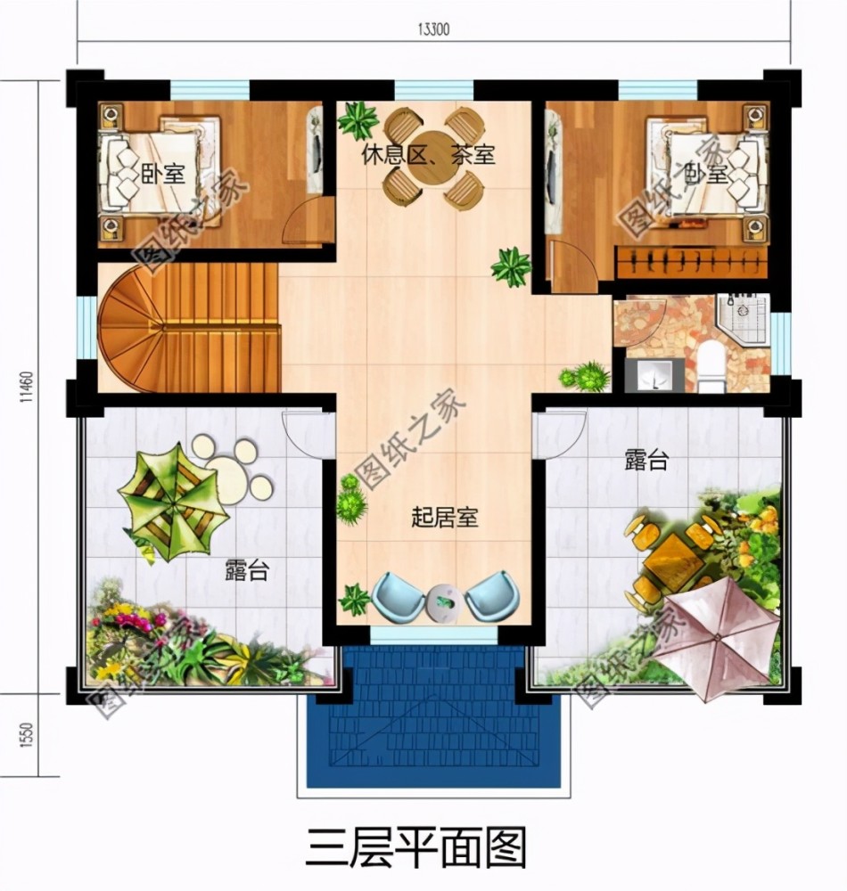 簡單大氣農村150平米三層樓房外觀效果圖美觀實用還省錢