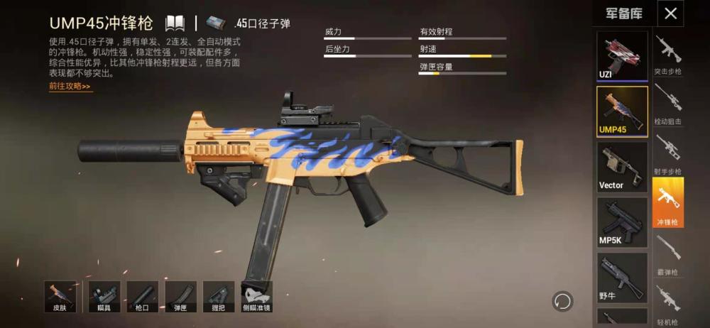 和平精英:身为版本之子,ump45如何稳坐冲锋枪之王的宝座?