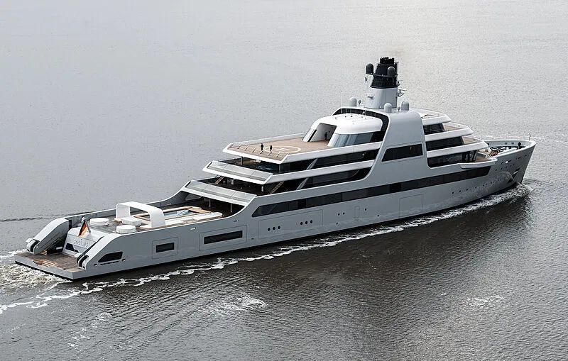 140米超级游艇solaris号开始海试