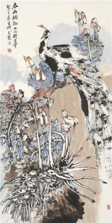 画家余昌宇大写意花鸟艺术