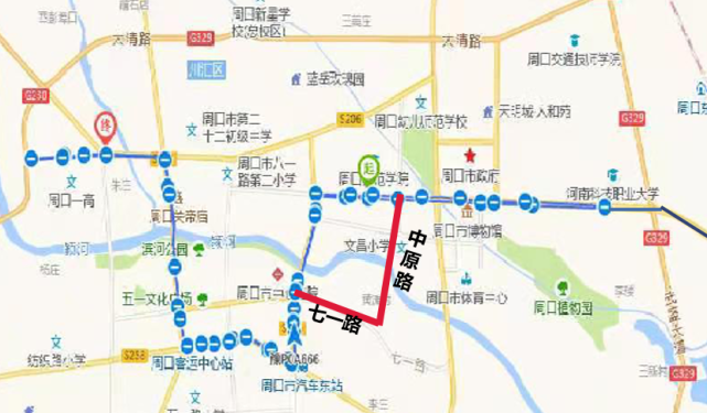 注意周口中心城区部分公交线路本周有变