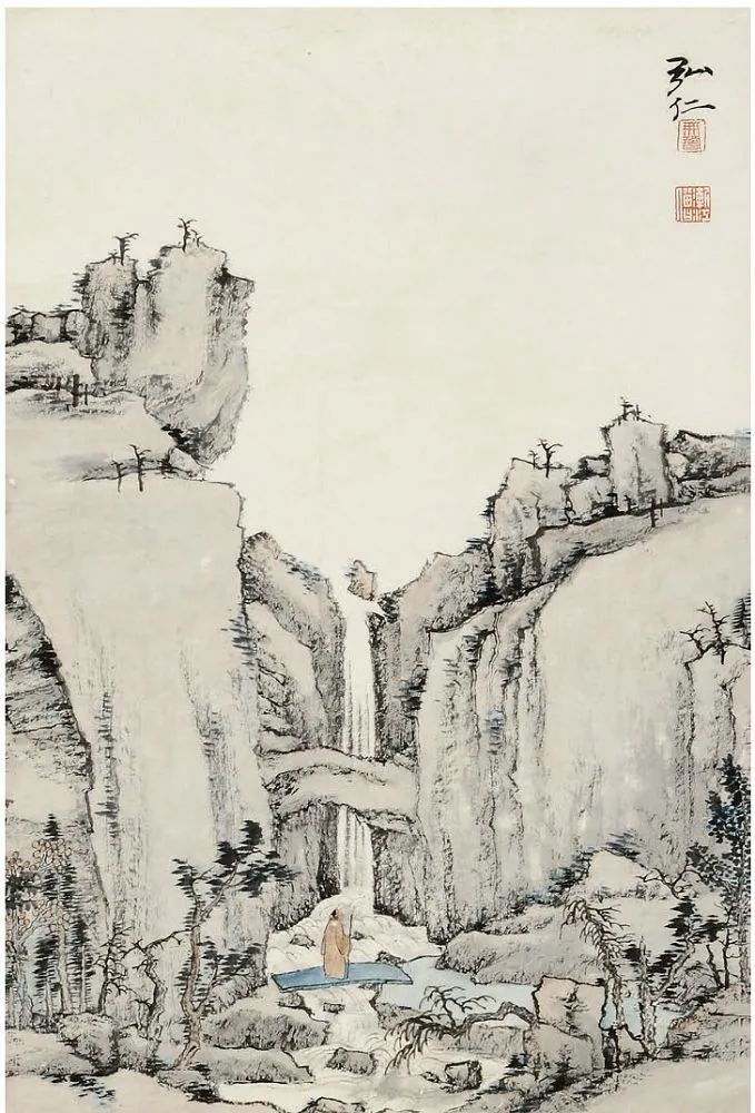 新安画派的奠基人清代著名画家弘仁山水画作品欣赏