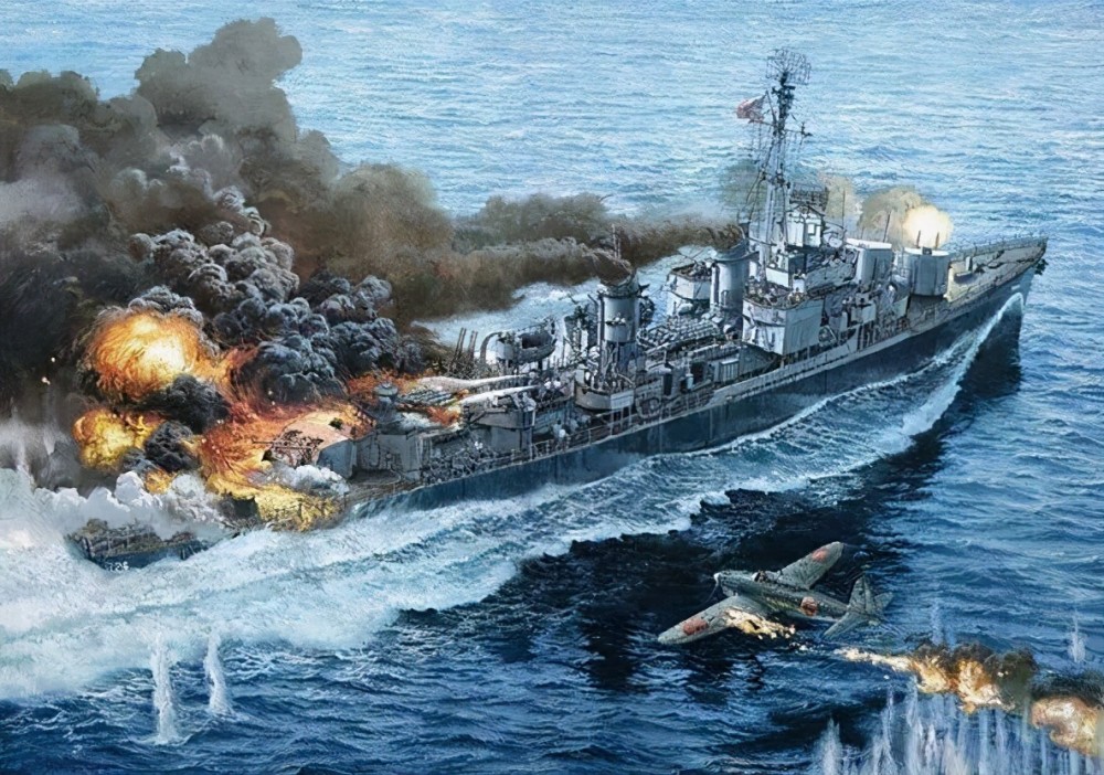 海上拼刺刀美軍驅逐艦爆錘日軍戰列艦獲得所羅門的戰神稱號