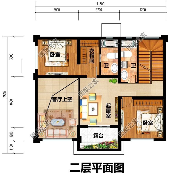 農村面寬11米三層樓房設計圖,戶型實用上檔次,符合農村生活