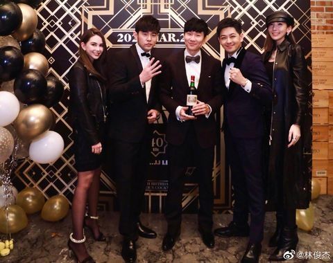 林俊杰007生日派对周杰伦林志颖夫妇同欢超嗨