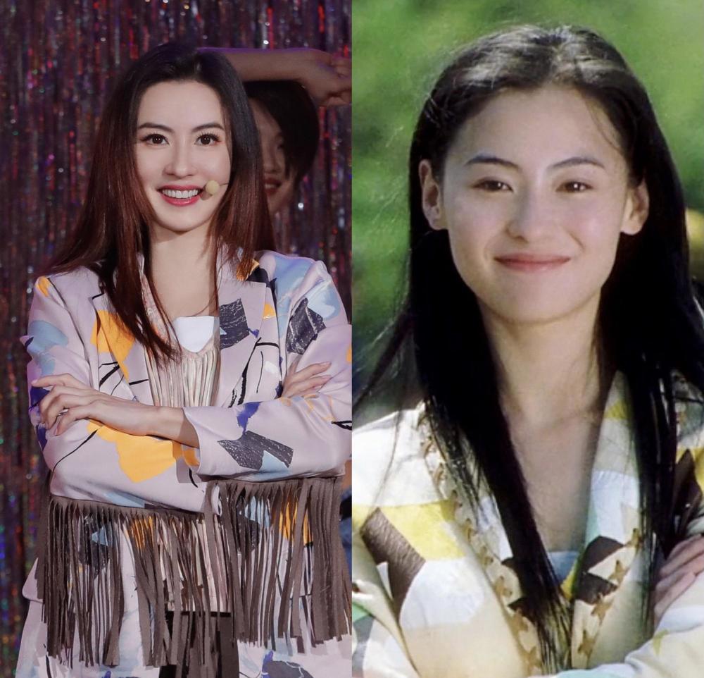 张柏芝对比二十年前照片,容颜未改,与容祖儿同登快本气氛融洽_腾讯