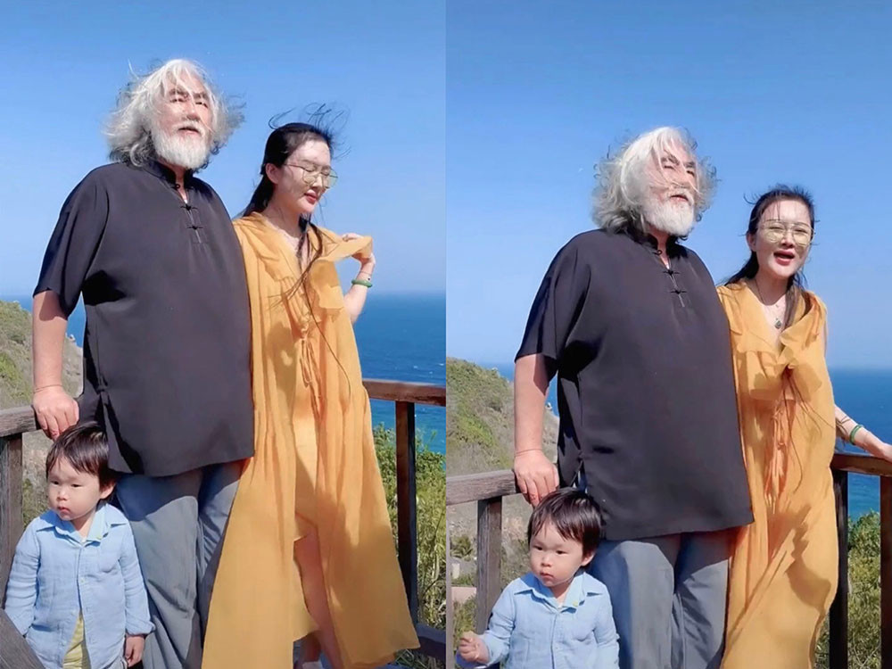 张纪中娇妻杜星霖晒照,穿古风长衫给女儿念诗,真是"上古贤妻"_腾讯