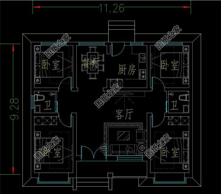 11x9米的地基怎樣設計圖,同樣的建房面積,你家為何如此優秀?