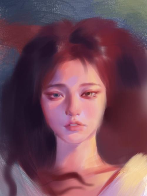 人像插画 樱花树下的美人 腾讯新闻