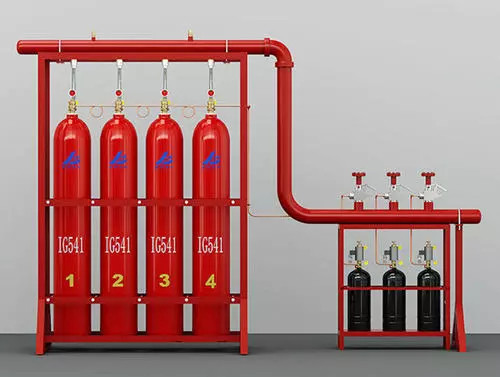 種類:閉式自動噴水滅火系統 組成:閉式噴頭,管道系統,溼式報警閥和