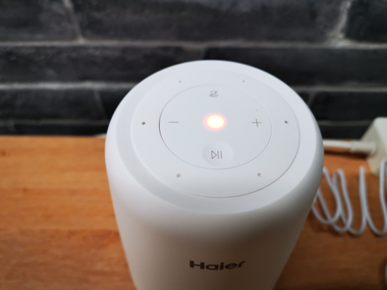 海尔ai音箱play智慧家庭助理小优724小时随叫随到