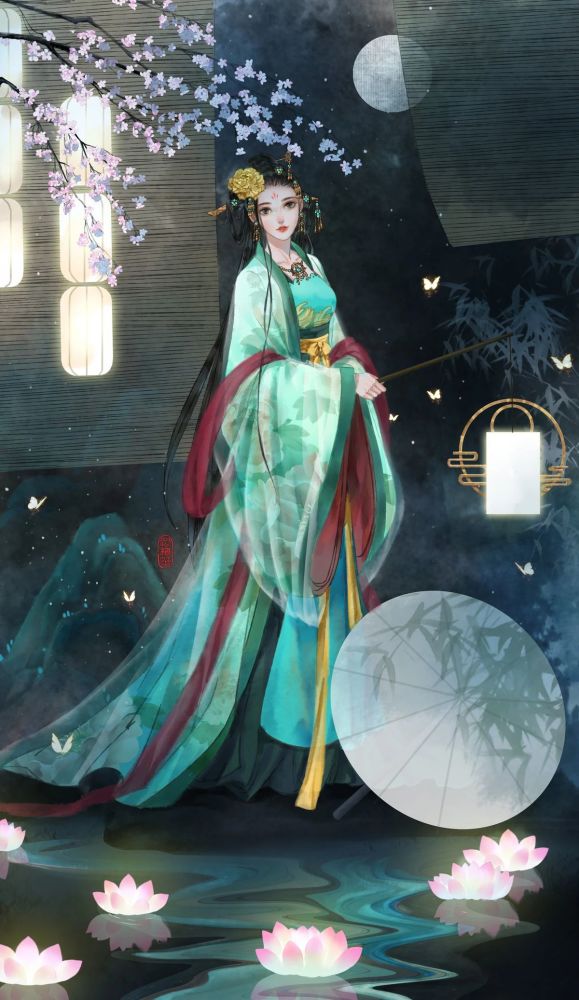 一组非常唯美的古风人物插画欣赏