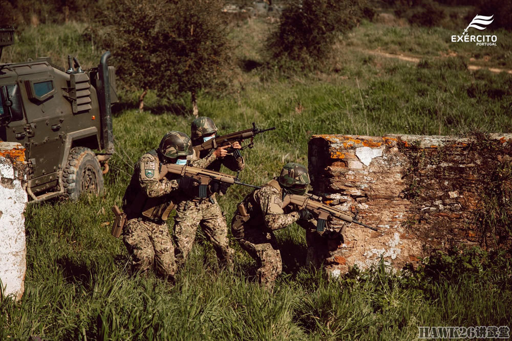 葡萄牙陆军精锐部队实战演习快速反击武装袭击将前往中非维和