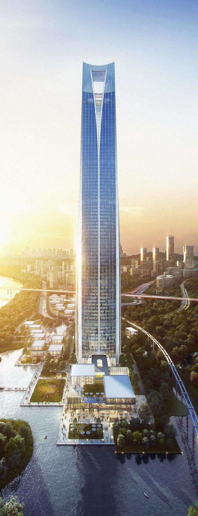 总投资40亿,高380米!湖南第二高楼——长沙绿地星城光塔