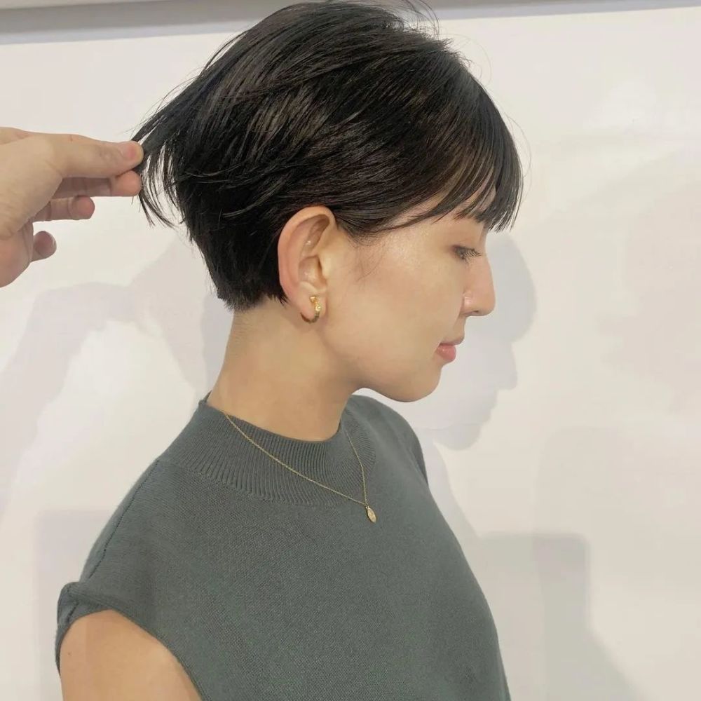 最美撇耳短发