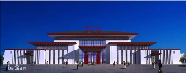 林芝火车站体现工布神韵桃花映雪站房采用藏式建筑风格