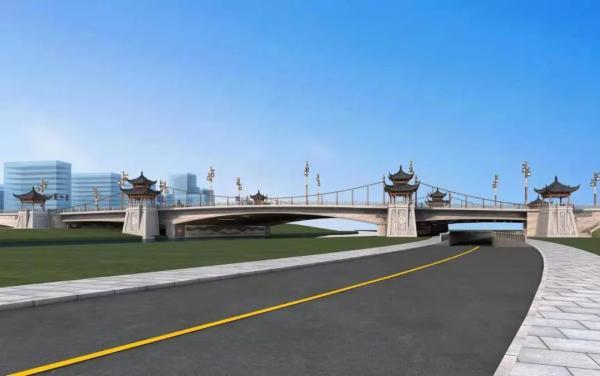 瞧串场河上新大桥