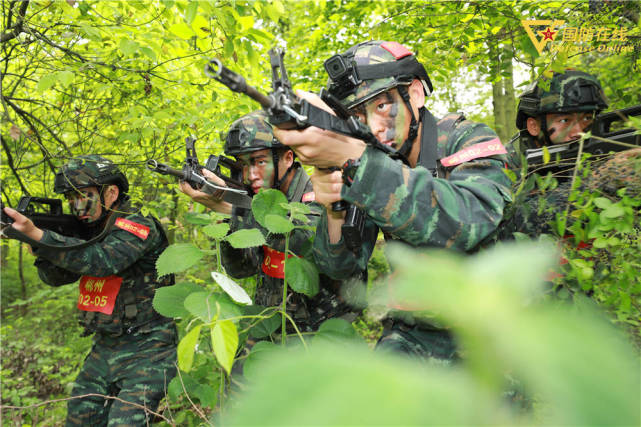 突击二组拉网式搜索密林地发现异常情况"在实战中,特战队员必须做到快