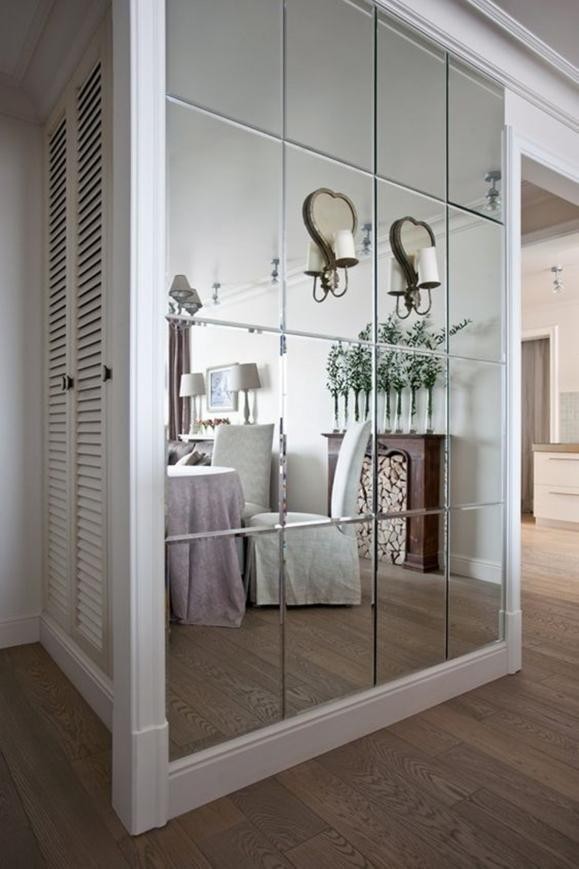 以后我再装沙发背景墙,就装面镜子,客厅瞬间放大放亮,档次翻倍_腾讯