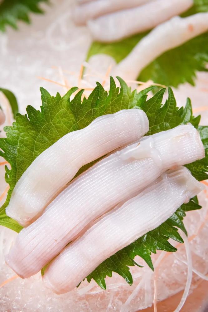 沙虫做"刺身",那脆爽会让人惊喜.