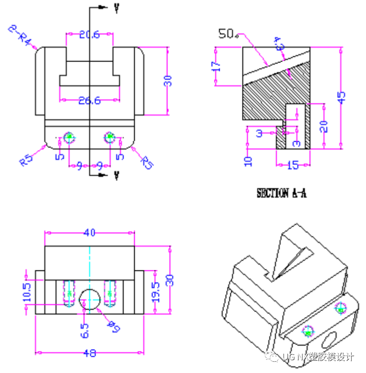 塑胶模具设计初学者必须要懂的2d出图标注你学到了吗