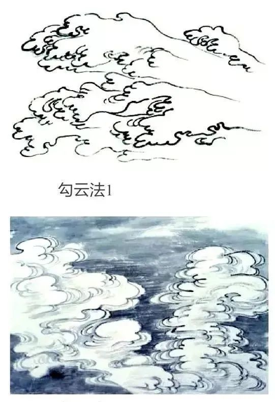 浮云画法图片