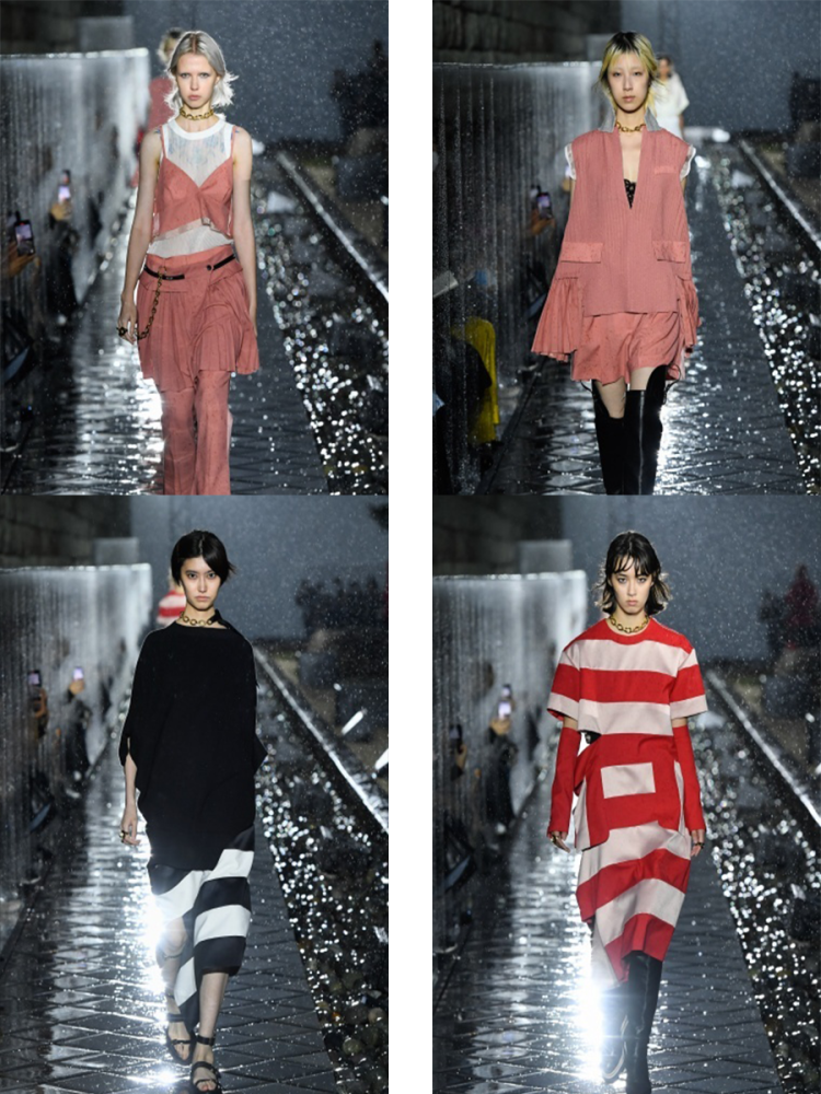 sacai 2021春夏,混搭风格的穿搭,相互撞击的时尚