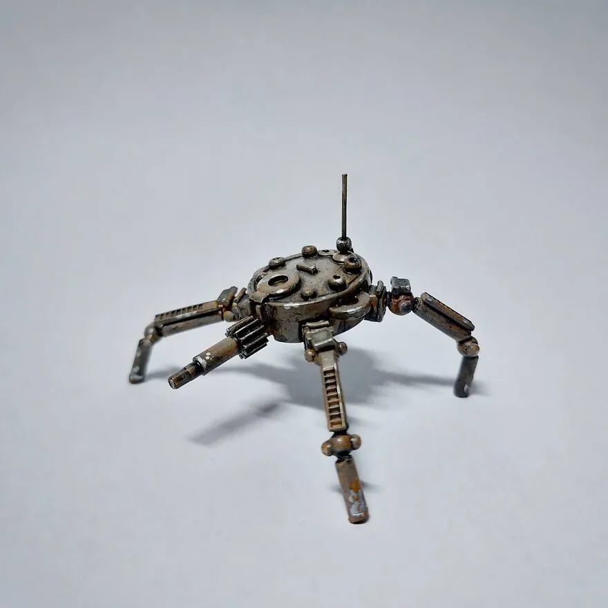 制成的机器人模型吧,除了机器人,还有一些其他的模型,都十分有创意