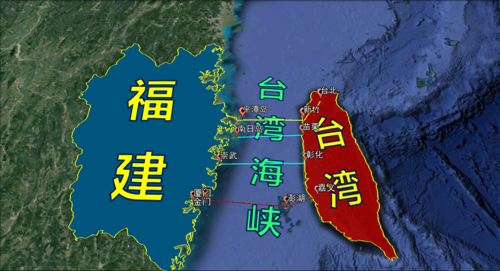 大陆连接台湾,三条跨海通道路线,哪一个更佳?