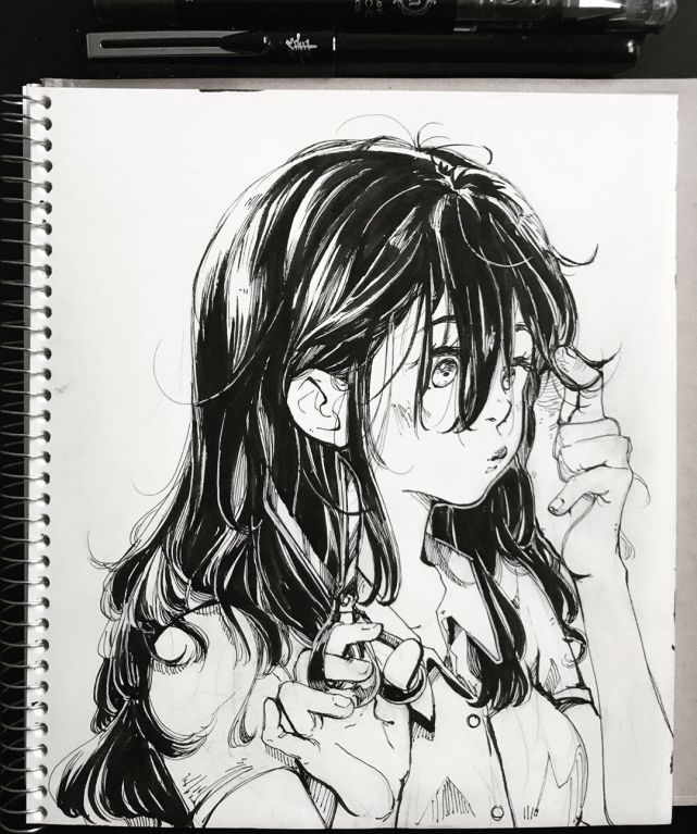 绘画欣赏/手绘的黑白画,即使没有颜色,但还是你望尘莫及的高度!绝!
